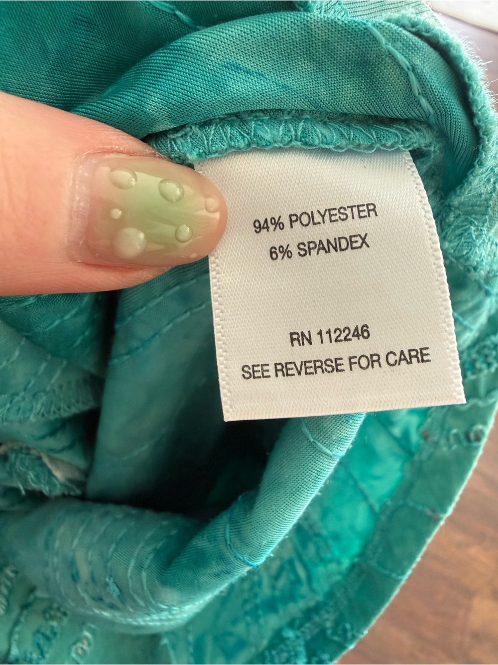 Vintage Y2K Tank Top Fairycore cami Teal Beaded Sleeveless mermaidcore S - Picture 10 of 10